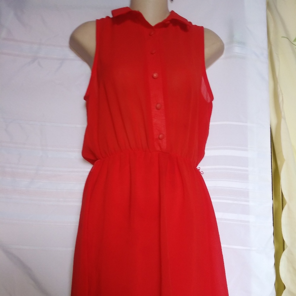 New! Red Charlotte Russe Call of the Wild dress S